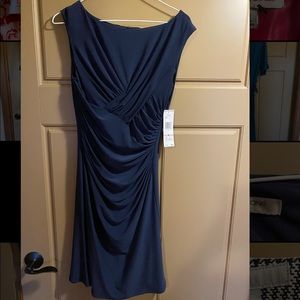 Evan Picone Blue Sheath Dress